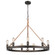 Chatham Nine Light Chandelier in Gunmetal Bronze (62|1048-9 GMT)