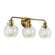 Clara Three Light Vanity in Burnished Brass (454|VS24403BBS) Clara Three Light Vanity in Burnished Brass (454|VS24403BBS)