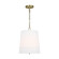 Ivie One Light Pendant in Time Worn Brass (454|LP1081TWBWLW)