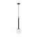 Nodes One Light Pendant in Midnight Black (454|KP1141MBK)