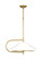 Gesture Two Light Pendant in Burnished Brass (454|KP1071BBS)