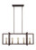 Finnegan Five Light Island Chandelier in New World Bronze (454|F3147/5NWB)