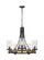 Angelo Five Light Chandelier in Distressed Weathered Oak / Slate Grey Metal (454|F3133/5DWK/SGM)
