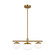 Lune Three Light Semi Flush Mount in Burnished Brass (454|EF1063BBS)