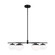 Lune Six Light Chandelier in Aged Iron (454|EC1246AI)