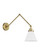 Wellfleet One Light Wall Sconce in Matte White and Burnished Brass (454|CW1151MWTBBS)