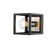 Kube One Light Wall Sconce in Matte Black + Brushed Nickel (224|480-1S-MB-BN)