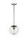 Leo-Hanging Globe One Light Pendant in Satin Aluminum (454|6501801EN7-04)