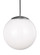 Leo - Hanging Globe One Light Pendant in Satin Aluminum (454|6022EN3-04)