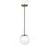 Leo - Hanging Globe LED Pendant in Satin Brass (454|601893S-848)