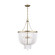 Jackie Four Light Pendant in Satin Brass (454|5180704EN-848)