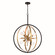 Estelle Six Light Pendant in Natural Brass and Matte Black (63|P0341)