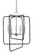 Montrose Five Light Foyer Chandelier in Satin Pewter With Matte Black (8|5427 SP/MBLACK)