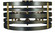 Pastoral Five Light Flush / Semi-Flush Mount in Mahogany Bronze with Antique Brass Accents (8|5092 MB/AB)