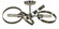 Copernicus Four Light Flush / Semi-Flush Mount in Polished Nickel (8|5060 PN)