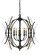 Monique Eight Light Chandelier in Mahogany Bronze with Antique Brass Accents (8|5058 MB/AB)