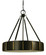 Pantheon Four Light Pendant in Brushed Nickel with Polished Nickel (8|4594 BN/PN)