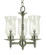 Sheraton Three Light Chandelier in Mahogany Bronze (8|2508 MB)