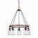 Milone Five Light Chandelier in Textured Rustic Bronze (63|H0198)