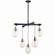 Kassidy Five Light Chandelier in Black/Natural Brass (63|H0184)