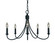 Maisonette Five Light Chandelier in Mahogany Bronze (8|1001 MB)