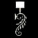 Crystal Laurel One Light Wall Sconce in Silver (48|774650-SF41)