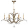 Beveled Arcs Six Light Chandelier in Silver (48|702440ST)