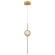 Barletta LED Pendant in Brass Anodized Aluminum (40|39463-029)