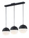 Half Moon LED Pendant in Black (86|E20363-92BK)