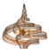 Flow Eight Light Pendant in Hammered Ore (137|240P08HO)