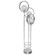 Elite Three Light Floor Lamp in Brushed Nickel (247|727281)