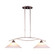 Elysburg Two Light Linear Chandelier in Satin Nickel (45|6501/2)