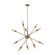 Delphine Ten Light Chandelier in Satin Brass (45|46241/10)