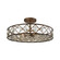 Armand Eight Light Semi Flush Mount in Weathered Bronze (45|31093/8)