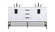 Eugene Double Bathroom Vanity in white (173|VF48860DMWH)