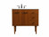 Cyrus Single Bathroom Vanity in Teak (173|VF48036MTK)