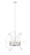 Cavallo Ten Light Chandelier in Hammered White / Brushed Nickel (224|463-36HWH-BN)