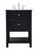 Metropolis Single Bathroom Vanity Set in Black (173|VF27024BK)