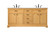 Americana Double Bathroom Vanity in Natural Wood (173|VF15072DNW)