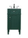 Park Avenue Single Bathroom Vanity in Green (173|VF12518GN)