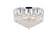 Corona Nine Light Flush Mount in Chrome (173|V8949F20C/RC)