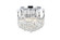 Corona Six Light Flush Mount in Chrome (173|V8949F16C/RC)