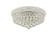 Primo Ten Light Flush Mount in Chrome (173|V1800F20C/RC)