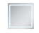 Helios LED Mirror in Silver (173|MRE13636)