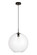 Placido One Light Pendant in Black and Clear (173|LDPD2112)
