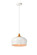 Nora One Light Pendant in white and Natural Wood (173|LDPD2004)
