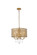 Elise Four Light Pendant in brass (173|LD711D17BR)