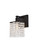 Phineas One Light Bath in Black and Clear (173|LD7006BK)