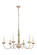 Merritt Six Light Chandelier in Weathered Dove (173|LD6007D35WD)