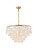 Selene Six Light Pendant in Brass and White (173|LD5050D24BR)